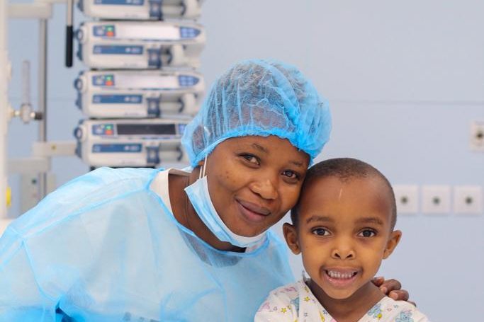 A mother and child after recovery