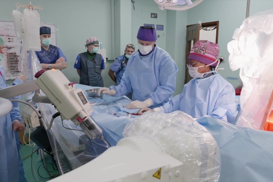 Medical team on a surgical mission